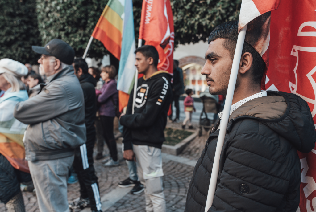 La manifestazione a Cuneo contro la strage di Cutro
