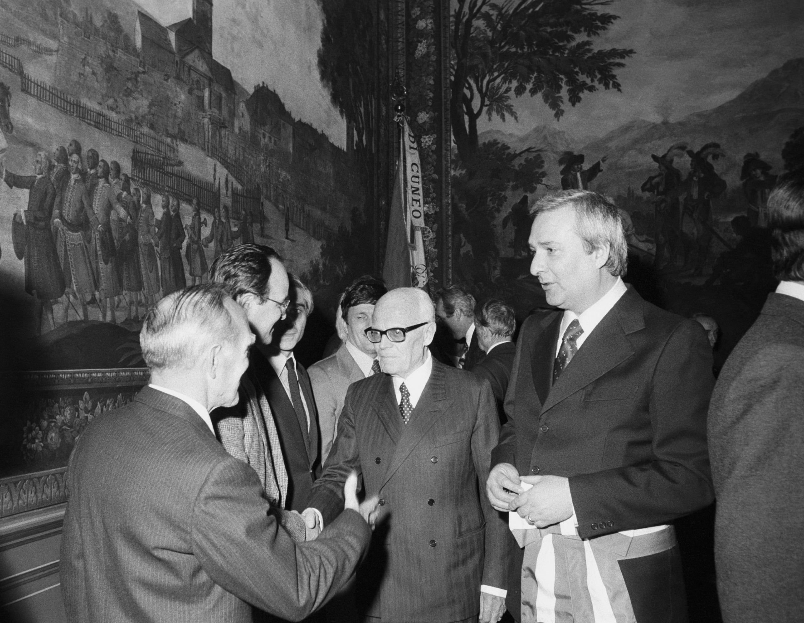 Sandro Pertini in visita a Cuneo