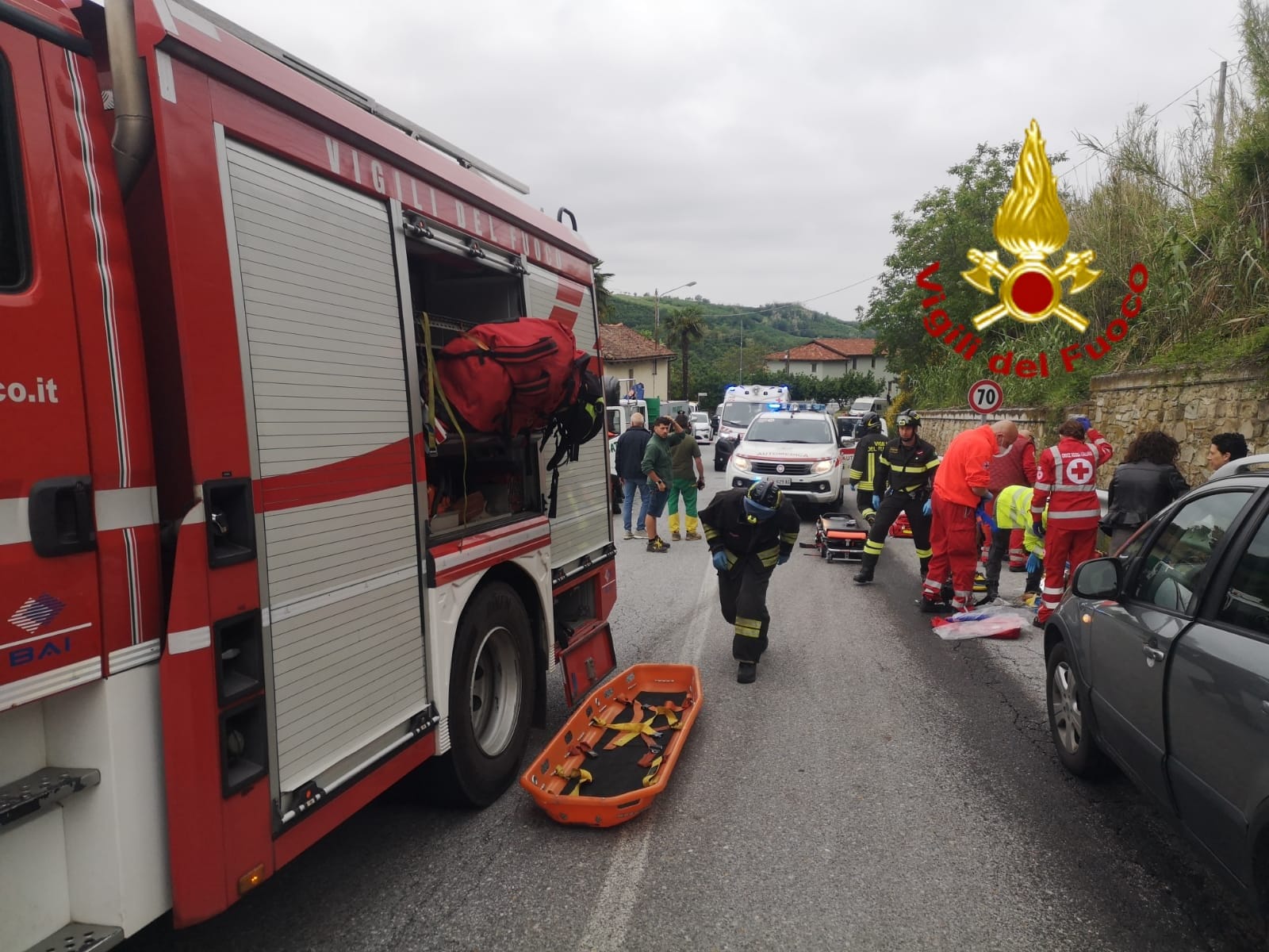 Borgomale - Incidente
