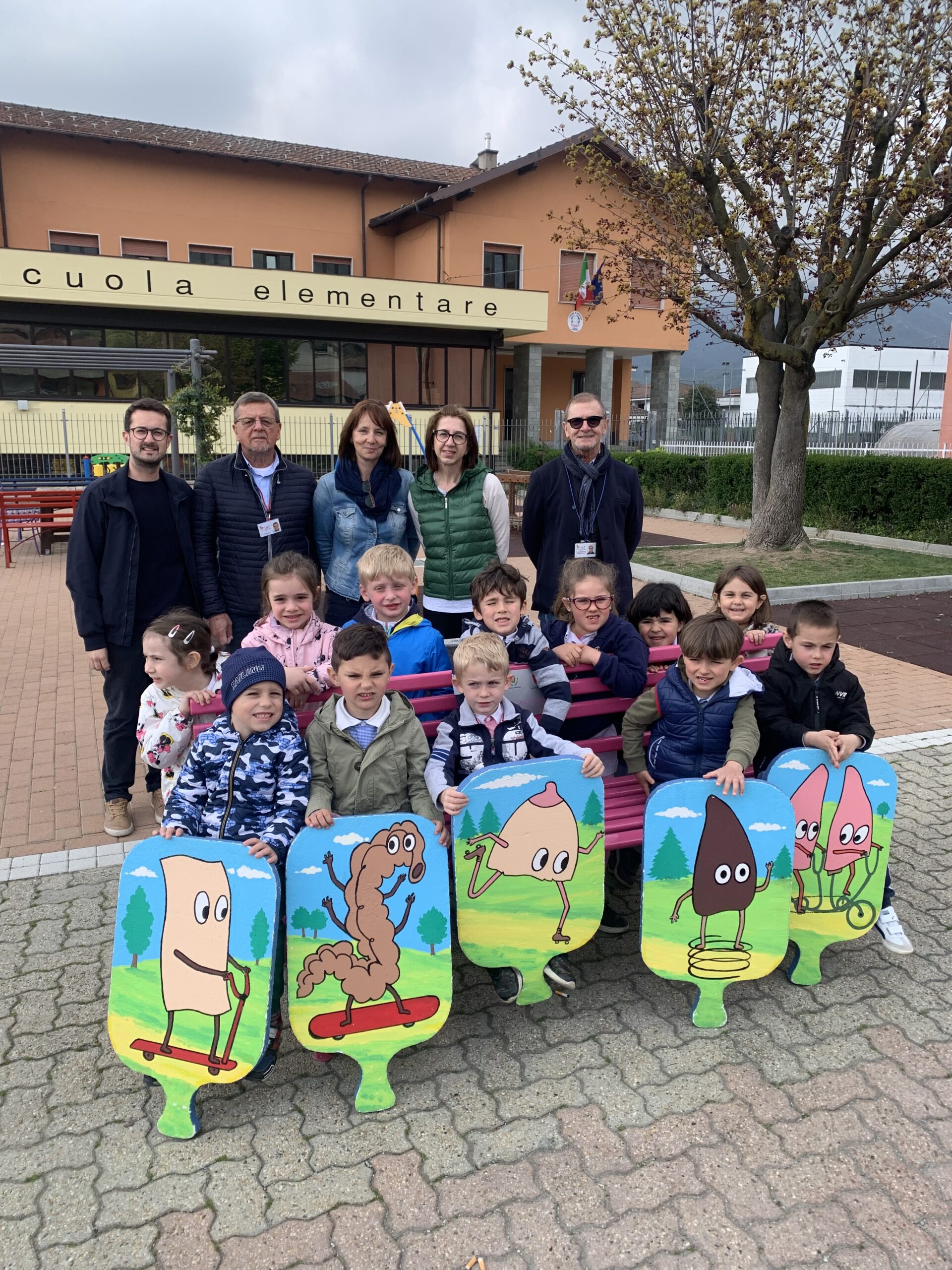 Volontari Lilt alla scuola dell'infanzia di Rifreddo