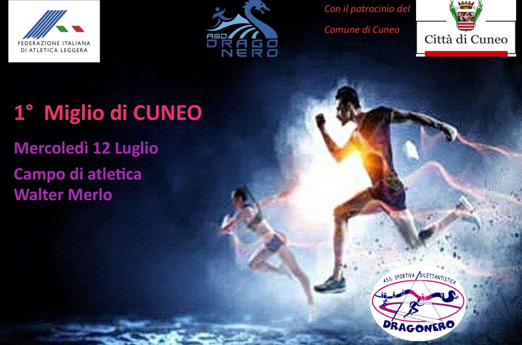 La Guida - Al campo di atletica Walter Merlo la 1ª edizione del “Miglio di Cuneo”