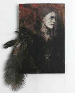 Angelo nero(profilo) - Claudio SIgnanini