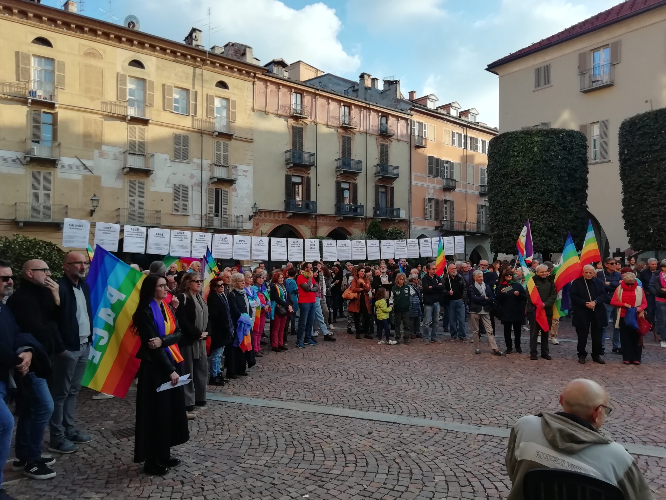 manifestazione per la pace a Cuneo