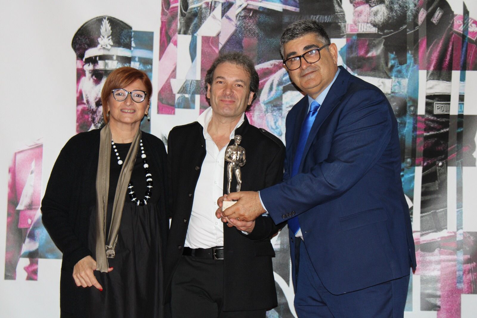 Fausto Nazer al premio Apoxiomeno