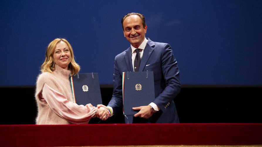 Alberto Cirio - Giorgia Meloni