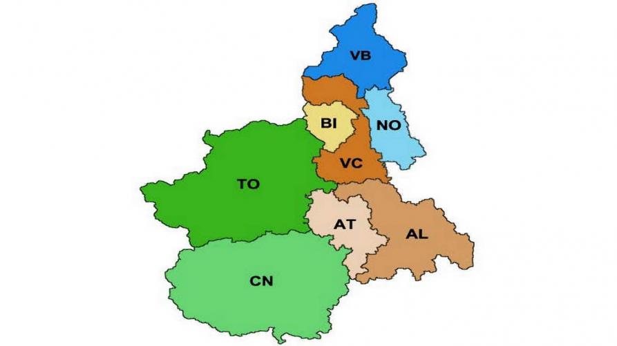 Piemonte cartina