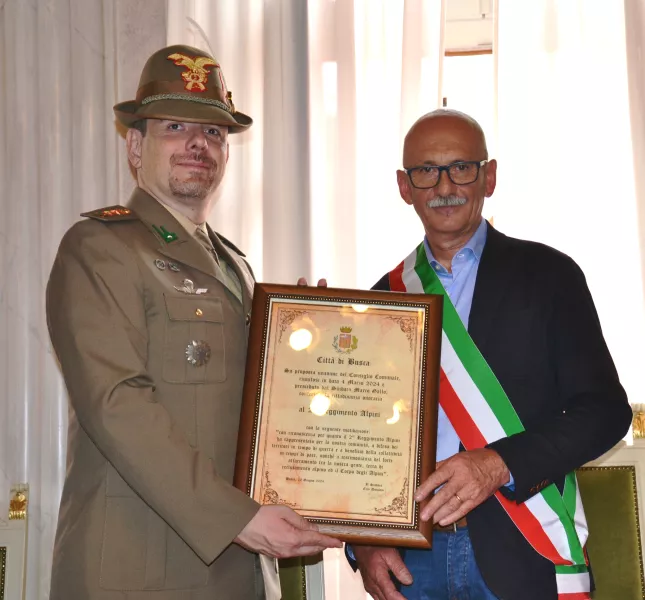 Busca - Cittadinanza onoraria al 2° Reggimento Alpini