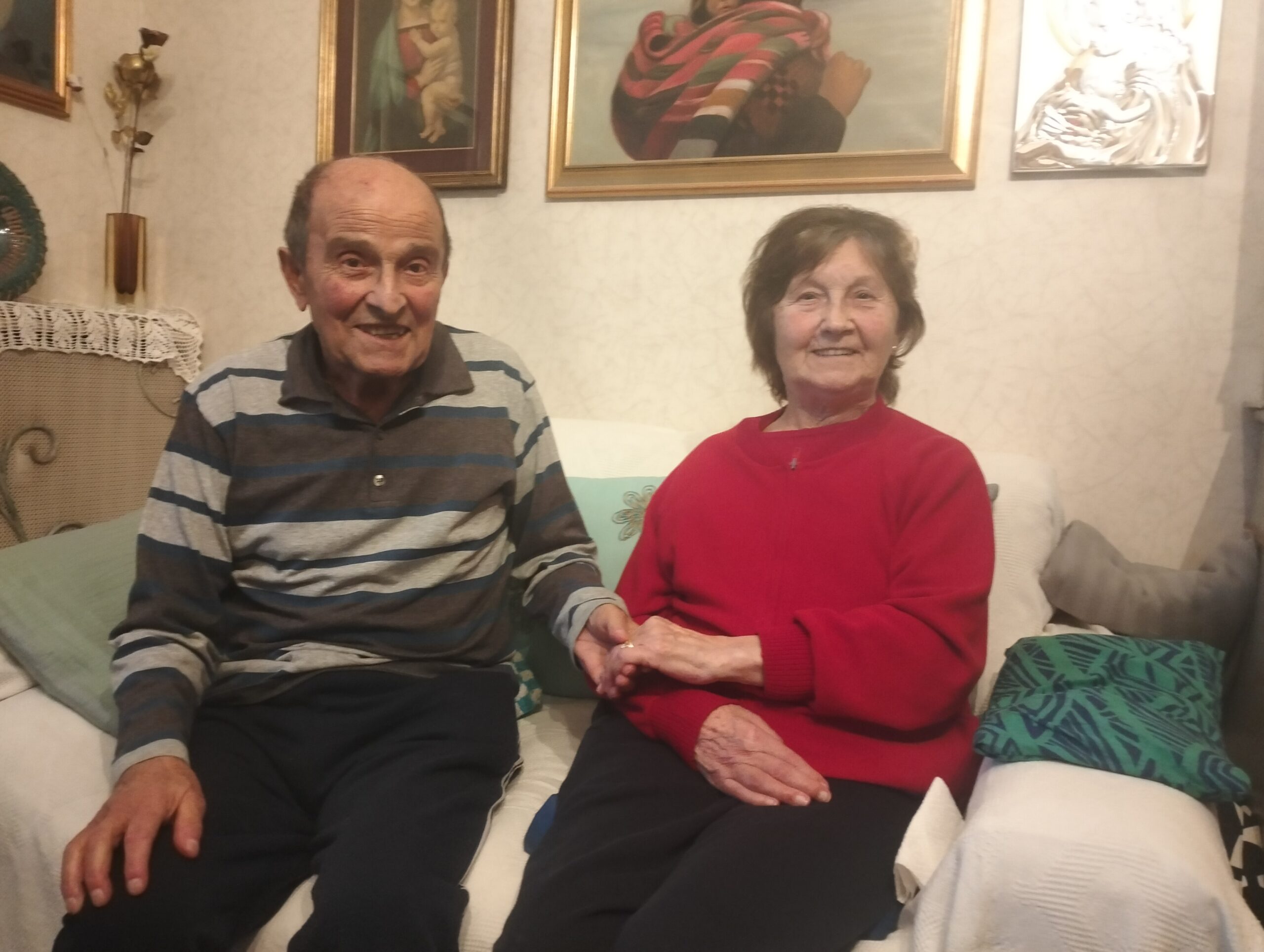 Riccardo Giordana e la moglie Elvira
