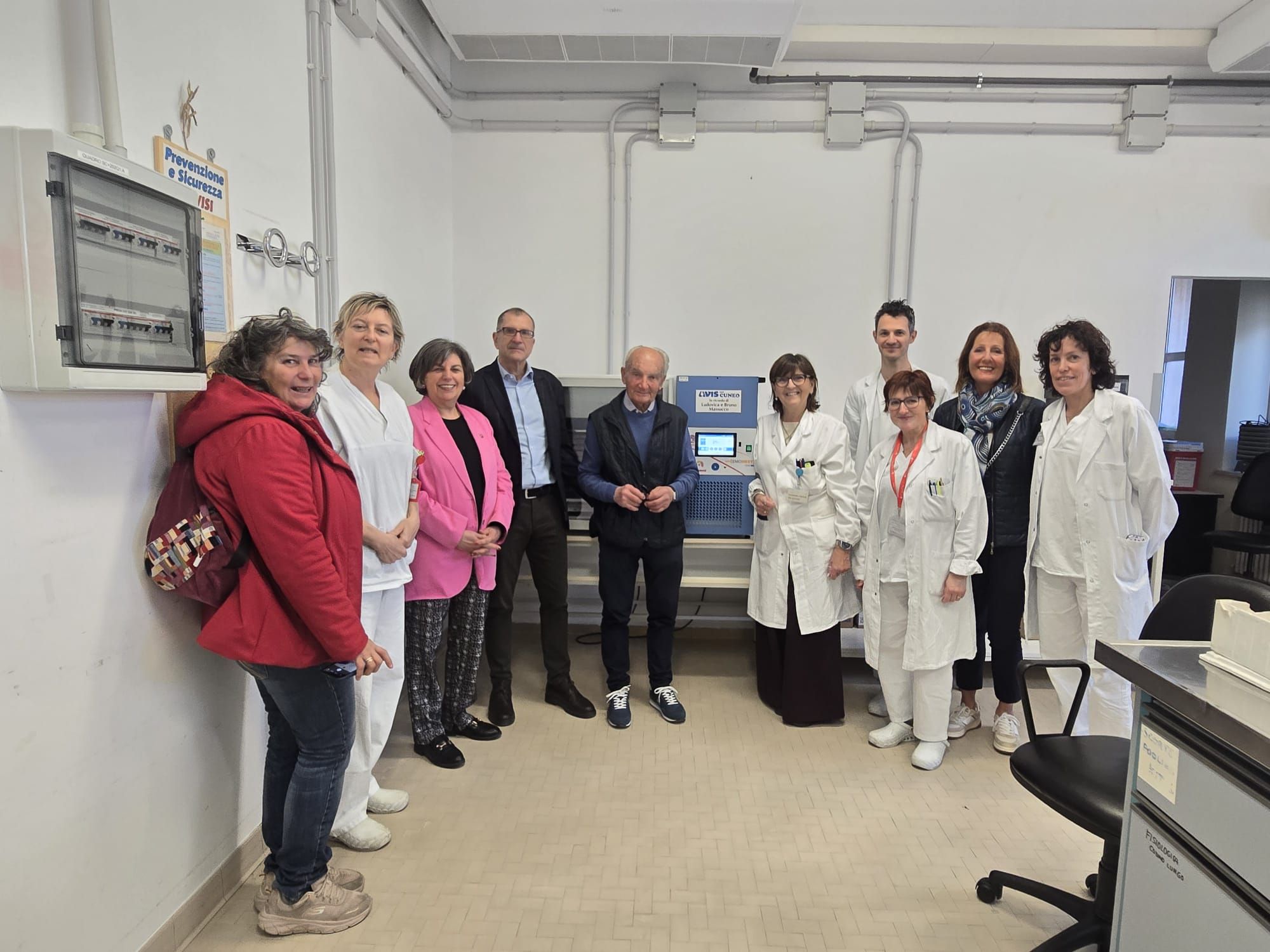 gruppo inaugurazione agitatore piastrinico