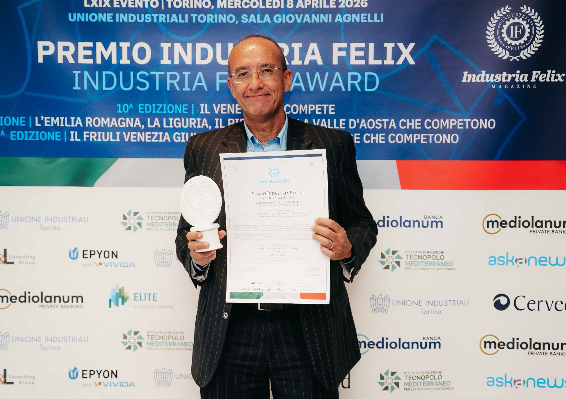 Andrea Ponta, Premio Industria Felix a Acda Spa